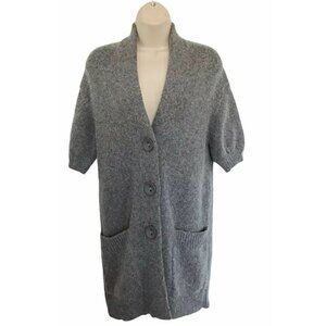Vince Gray Alpaca Wool Blend Cardigan Sweater